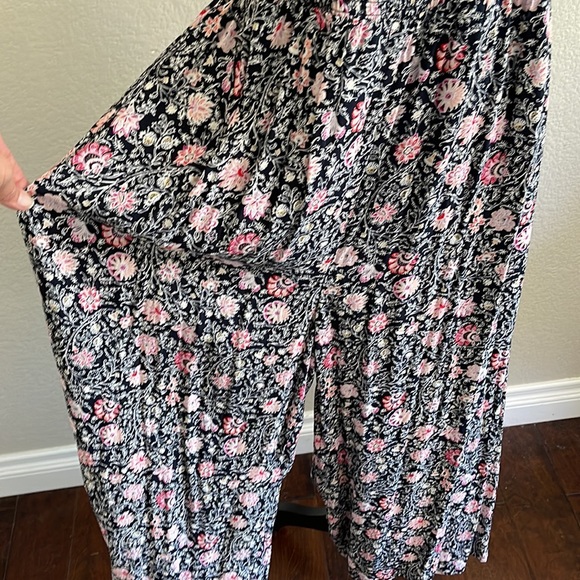 Cotton Lawn Flower Pattern Jumpsuit